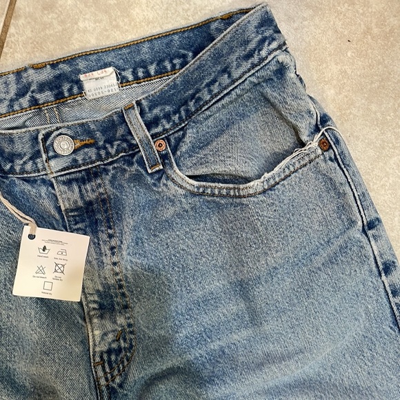 Vintage Upcycled Levi’s Straight Fit 505 Jeans 34 The Greatest Time in History - Picture 7 of 11